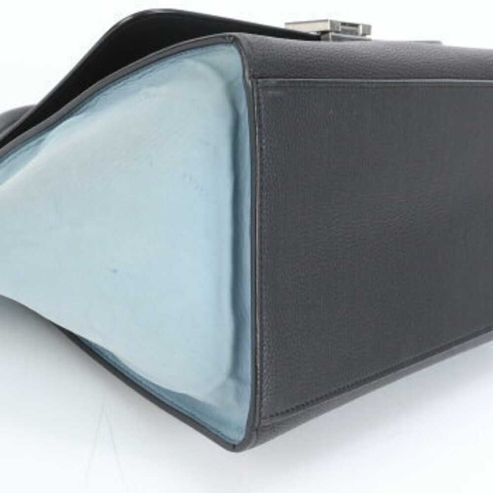 Celine Trapeze leather handbag tote black CEM - Picture 4 of 9